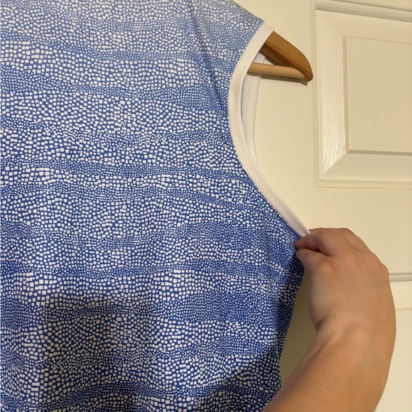 Nike GOLF Dri-Fit Women’s Sleeveless Top Shirt Blue/White Swoosh Size Medium - Picture 10 of 13